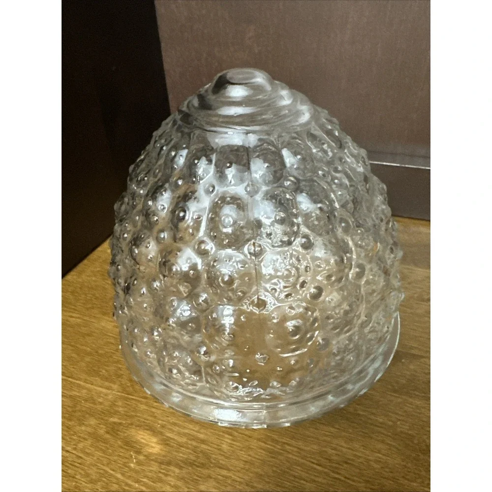 Clear Glass Light Shade Lamp Acorn Beehive Globe 3-1/8